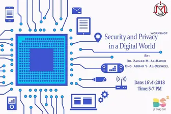 Workshop: security and privacy in a digital world, with Dr. Zainab Al-Bader and Eng. Abrar Al-Dekheel