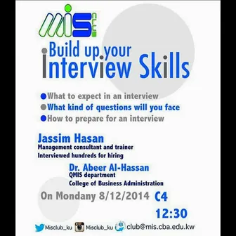 Seminar: build up your interview skills, with Jassim Hasan and Dr. Abeer Al-Hassan